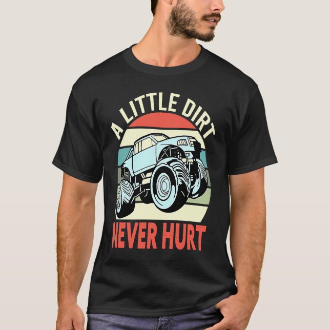Camiseta A Little Dirt Never Hurt 4x4 Offroad Cool Four Whe (Frente)