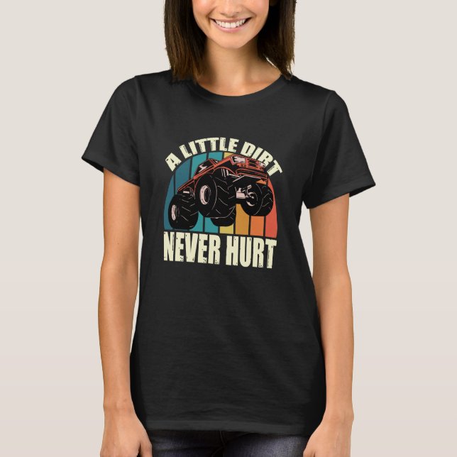 Camiseta A Little Dirt Never Hurt 4x4 Offroad Cool Four Whe (Frente)