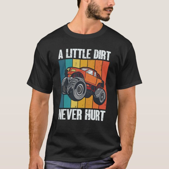 Camiseta A Little Dirt Never Hurt 4x4 Offroad Cool Four Whe (Frente)