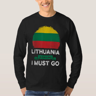 Camiseta A Lituânia Chama-Me Herança Lituana