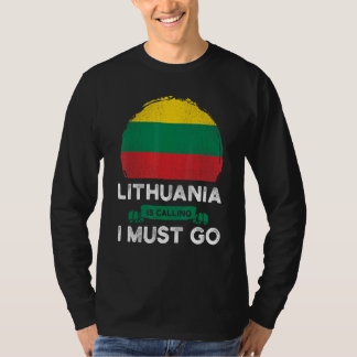 Camiseta A Lituânia Chama-Me Herança Lituana