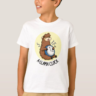 Camiseta A-llama Clock Funny Llama Pun