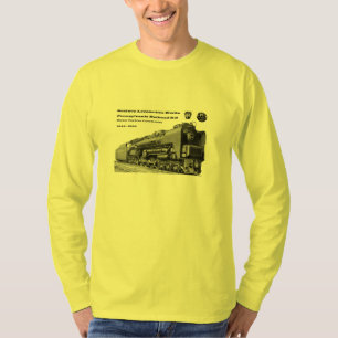 Camiseta A locomotiva de Baldwin funciona a turbina de