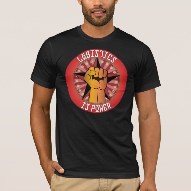 Camiseta A logística é poder (Frente)