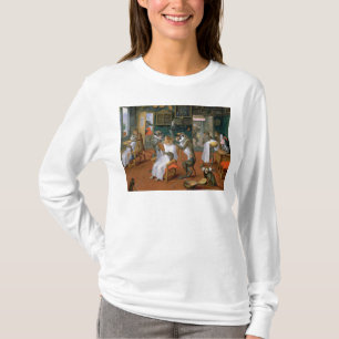 Camiseta A loja de barbeiro com macacos e gatos