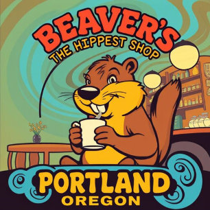 Camiseta A Loja de Café Mais Descolada do Beaver