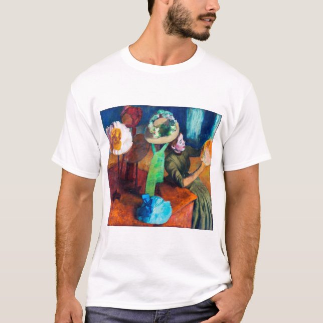 Camiseta A Loja de Chapéus, Edgar Degas (Frente)
