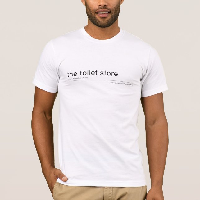 Camiseta a loja do toalete - de onde minha roupa é (Frente)