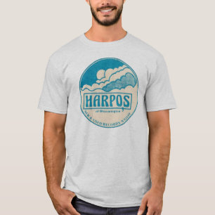 Camiseta A loja gravada nova e usada de Harpo