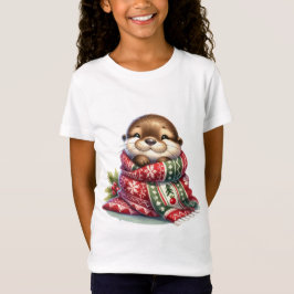 Camiseta A lona de Natal em um Scarf