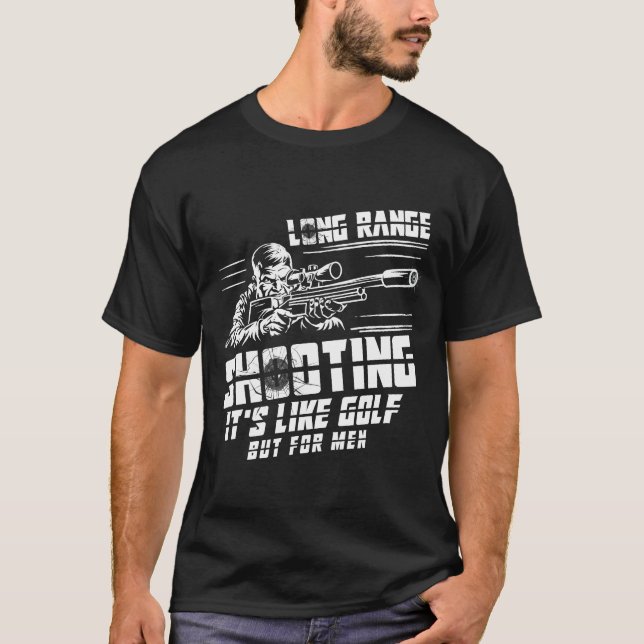 Camiseta A longa distância atira-o como Golfe, mas para os  (Frente)