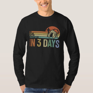 Camiseta A lot can happen in 3 days retro vintage jesus Chr