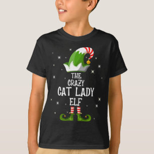 Camiseta A Louca Família Lady Elf de Gato Correspondendo ao