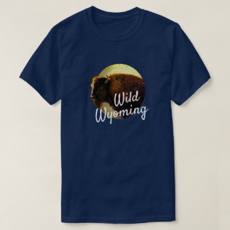 Camiseta A Lua Cheia e o Buffalo Selvem o seu T-Shirt de Es