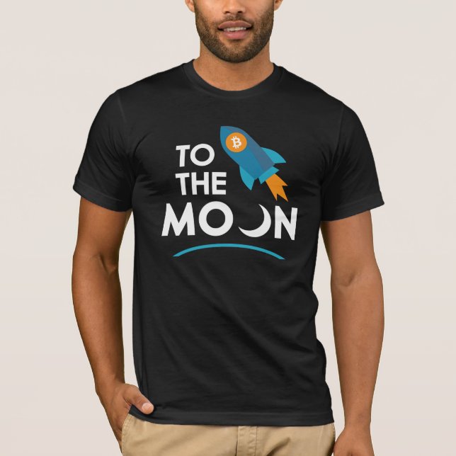 Camiseta À lua Cryptocurrency (Frente)