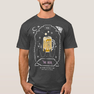 Camiseta A Lua da Placa de Leitura Engraçada do Bebendo de