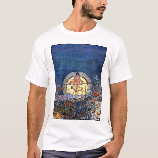 Camiseta A Lua de Colheita - Charles Rennie Mackintosh (Frente)