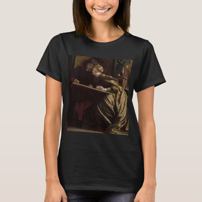 Camiseta A lua de mel do pintor (por Frederic Leighton) (Frente)