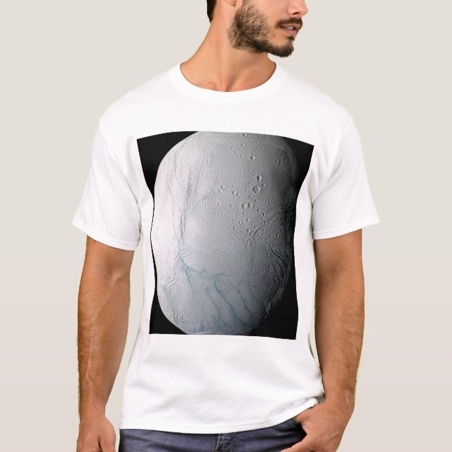 Camiseta A lua de Saturno Enceladus 2 (Frente)