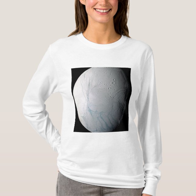 Camiseta A lua de Saturno Enceladus 2 (Frente)