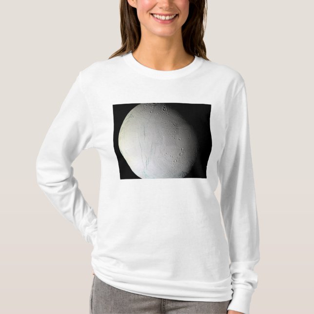 Camiseta A lua de Saturno Enceladus 3 (Frente)