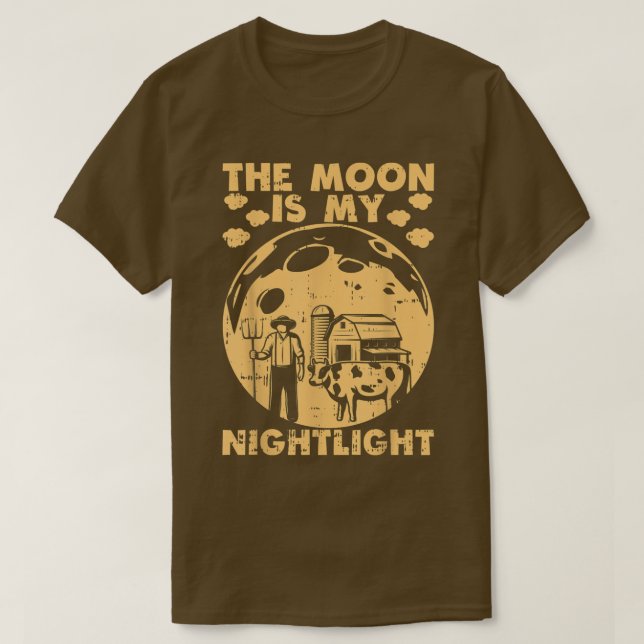 Camiseta A Lua É A Minha Fazenda Agric (Frente do Design)