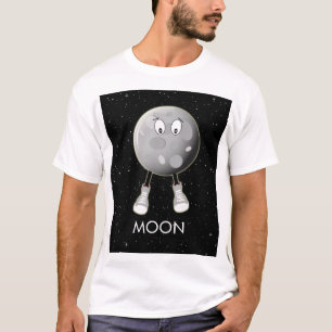 Camiseta A Lua e as Estrelas no Espaço
