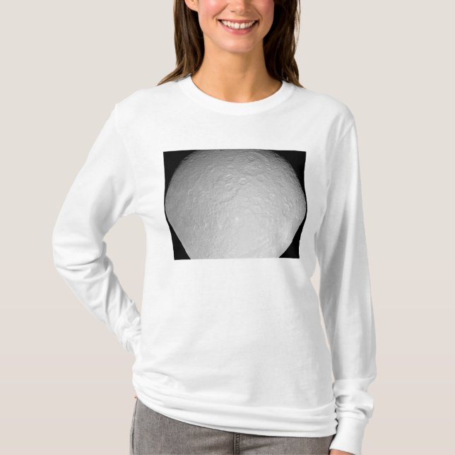 Camiseta A lua gelada de Saturno Rhea (Frente)