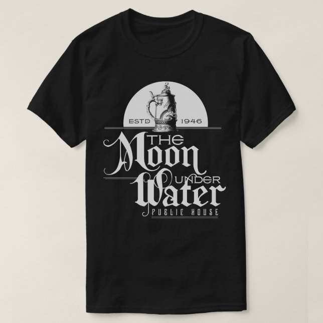 Camiseta A Lua Sob Água (Frente do Design)