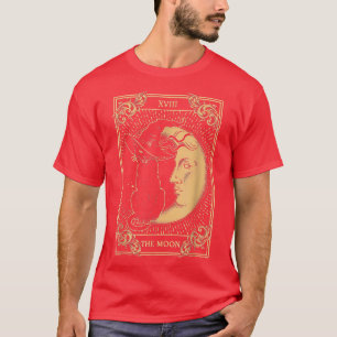 Camiseta A Lua Tarot XVII Inspirou a Bruxa Negra Negra Hat