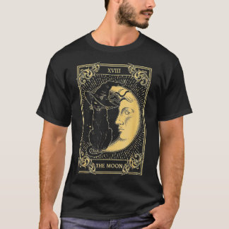 Camiseta A Lua Tarot XVII Inspirou a Bruxa Negra Negra Hat