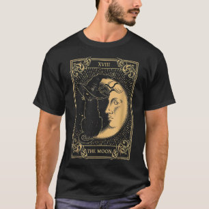 Camiseta A Lua Tarot XVII Inspirou a Bruxa Negra Negra Hat