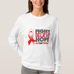 Camiseta A luta acredita a esperança - cancer oral