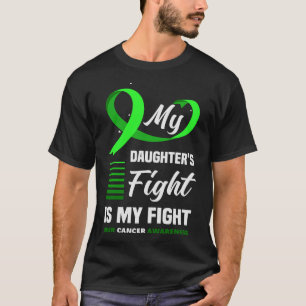 Camiseta A Luta da Minha Filha é do meu Câncer de figado de