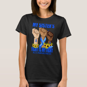 Camiseta A luta da minha irmã é a minha luta contra a consc