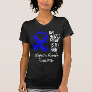 Camiseta A luta da minha mulher é a minha luta contra a Alo
