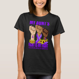 Camiseta A Luta da minha tia é a minha luta contra a degene