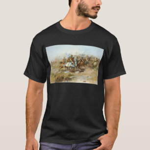 Camiseta A luta de Custer por Charles Marion Russell