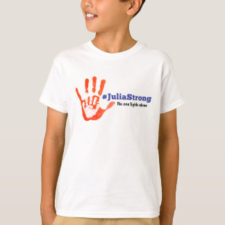 Camiseta A luta de Julia do apoio! Guerreiro Handprint