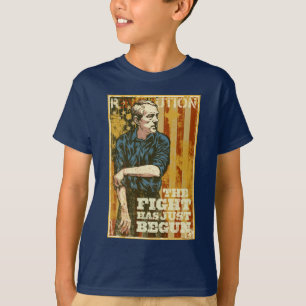Camiseta A luta de Ron Paul apenas começou o t-shirt