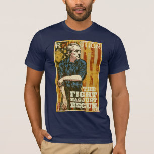 Camiseta A luta de Ron Paul apenas começou o t-shirt