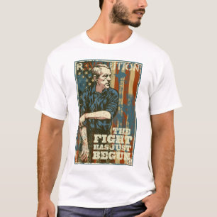 Camiseta A luta de Ron Paul apenas começou o t-shirt