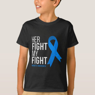 Camiseta A Luta Dela É A Minha Consciência Da Diabetes Tipo