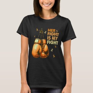 Camiseta A Luta Dela É A Minha Luta De Boxear Luvas E Sensi