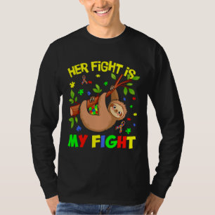 Camiseta A Luta Dela É A Minha Luta Legal Pelo Autismo Cust