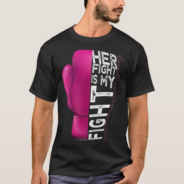 Camiseta A Luta Dela É A Minha Luz De Boxas Rosa (Frente)