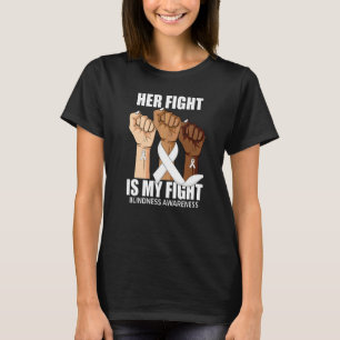 Camiseta A Luta Dela É Minha Luta Conscientização sobre Ceg