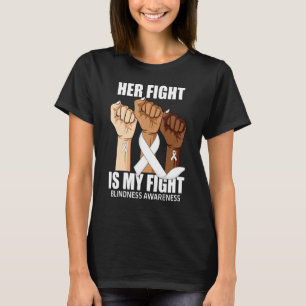 Camiseta A Luta Dela É Minha Luta Conscientização sobre Ceg