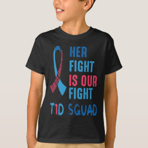 Camiseta A Luta Dela É O Dia De Sensibilização Para A Diabe