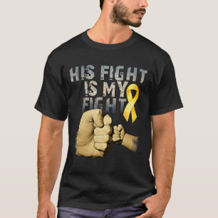Camiseta A luta dele é a minha luta Conscientização do Cânc